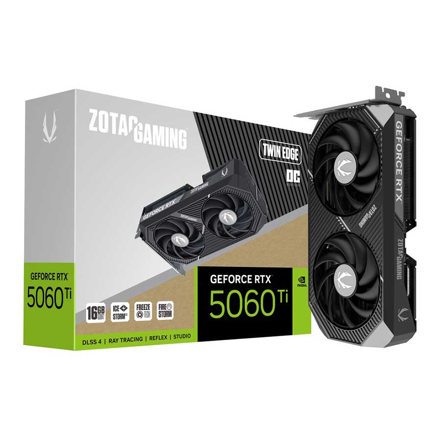 کارت گرافیک زوتاک GAMING GeForce RTX5060 Ti 16GB Twin Edge OC GDDR7